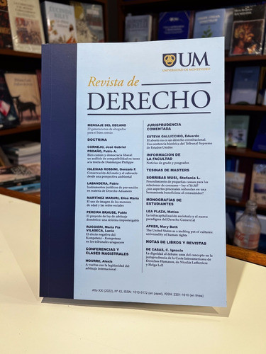 Revista De Derecho N° 42 2022 Universidad De Montevideo 0