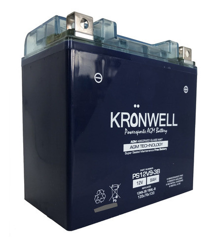 Bateria Moto Gel Kronwell Mondial Cuatriciclo 250 1