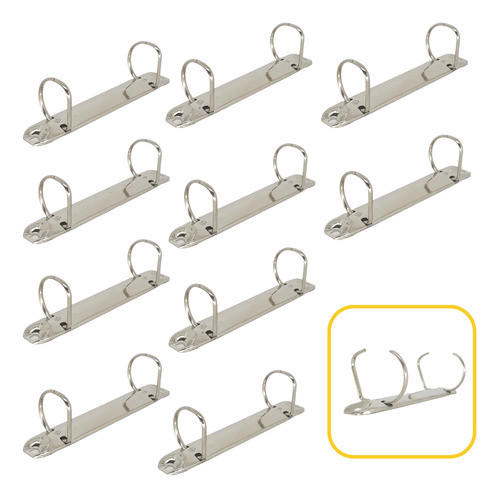 Kit Suporte Garra Fichário Scrap D Ring 21mm 10 Unidades 0