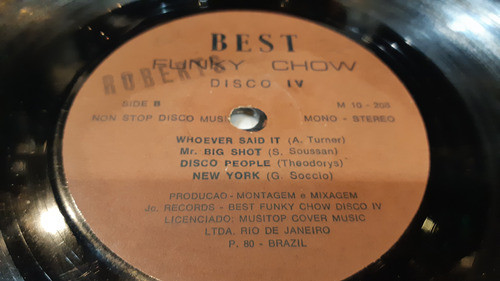Best Funky Chow Vinilo Enganchado Volumen Iv Buen Estado 80 1