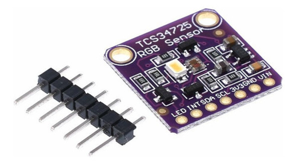 Sensor De Color Tcs34725 Rgb Con Led Integrado I2c 0