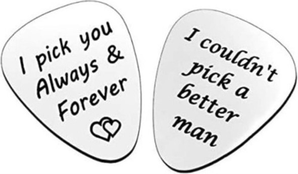 2 Púas De Guitarra, No Pude Elegir Un Mejor Hombre Y Te De 0