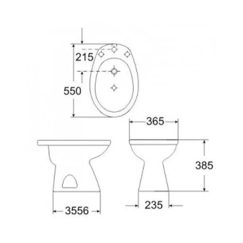Bidet Roca Capea Línea Italiana 3 Agujeros Ahora 12 Y 18 1