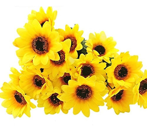 R. Flor 4 Juegos 7 Tallos / Set 11.8 Girasoles Artificiales 1