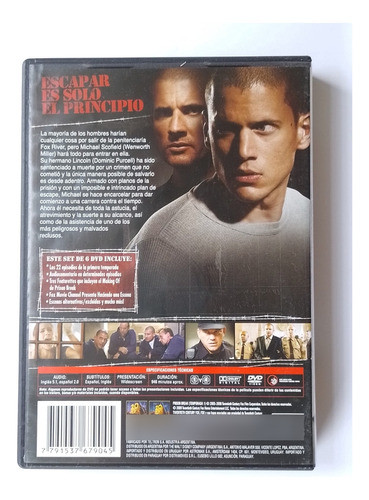 Prison Break | Serie Primera Temporada- Usado- Impecable 1