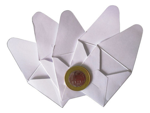 100 Envelopes Papel Branco Para Moeda Melhor Que Coin Holder 0