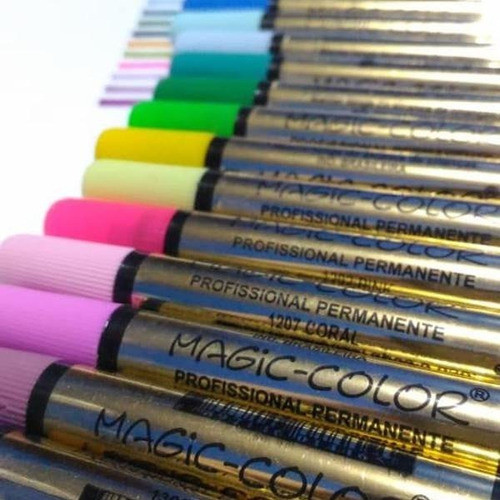 7 X Caneta Marcador Permanente Magic Color Black Friday 0