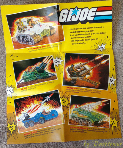 Poster Catalogo Gi Joe Plastirama #2 De Los 80's Impecable 1