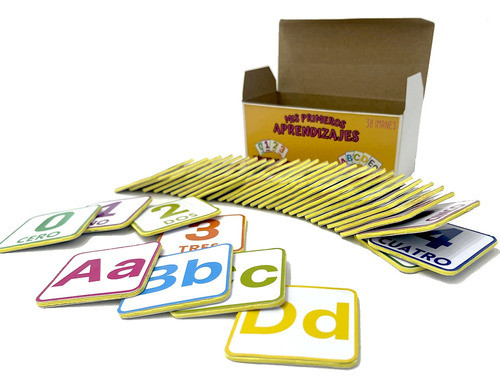Tarjetas Didácticas Con Imanes Juego Niños Letras Y Números 0