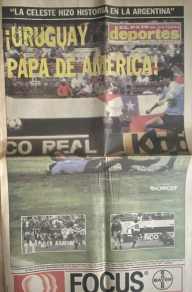 Uruguay Papá De América 1987, 10 Pág El País Deportes Cr06b5 0