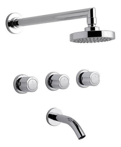 Grifería Fv Allegro Ducha Embutir Transferencia 103/15 Baño 0