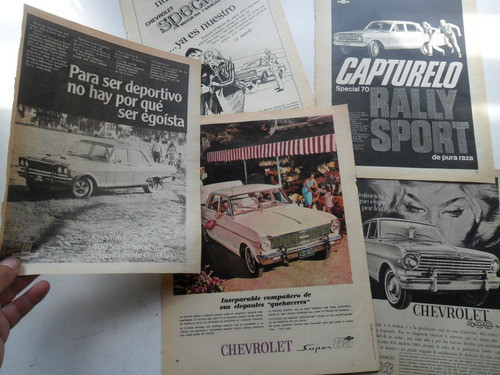 Lote Publicidad Chevrolet 400 Super Sport Chevy 1963 Revista 0