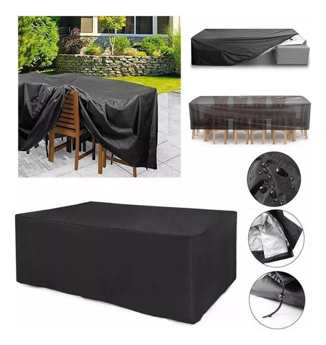 Capa Impermeável Para Mesa Retangular 130x130x90cm Bagun 1