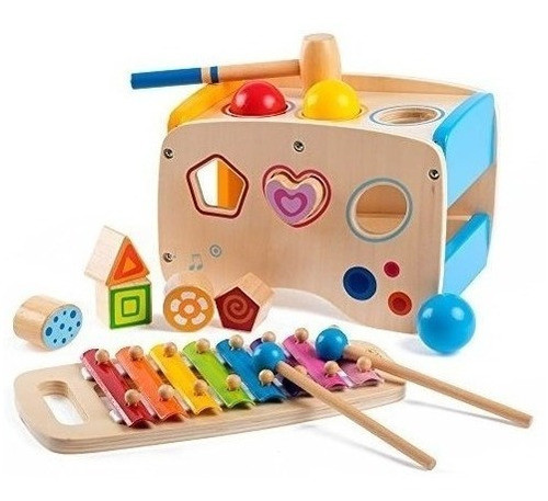 Rolimate Wooden Learning Hammering - Palpitaciones Toys Mas 0