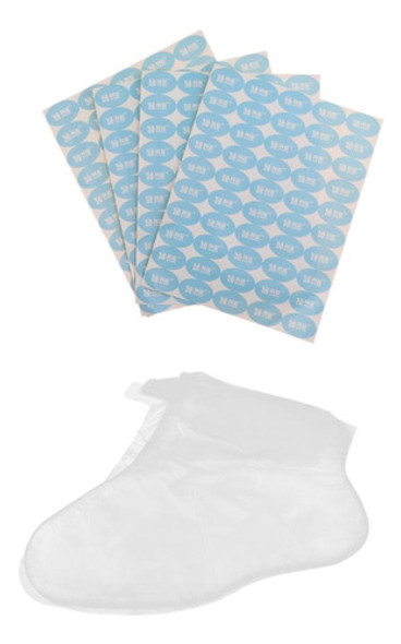 200 Pcs Descartáveis De Plástico Meias Meias De Cera 0