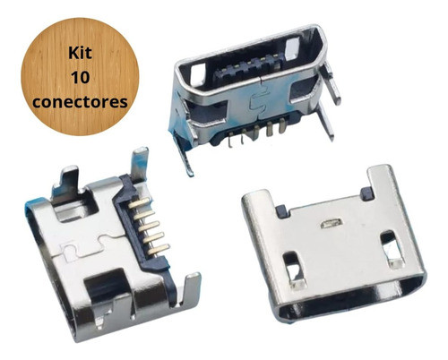Kit 10 Conectores Top Carga Celular Tablet Caixinha De Som 1