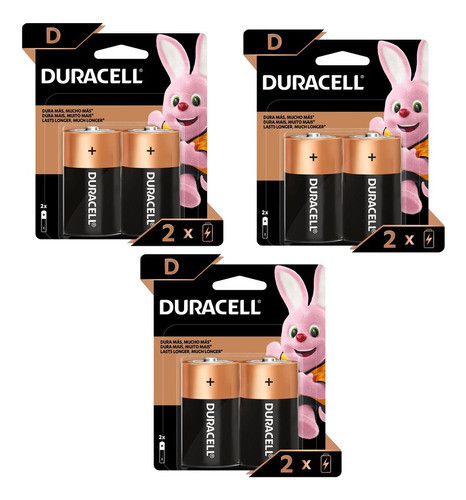 Duracell D2 Pilas Grande - Pack X 6 Unidades 0
