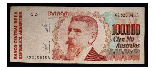 Argentina 100000 Australes 1990 Serie A Mb Bot 2891 0