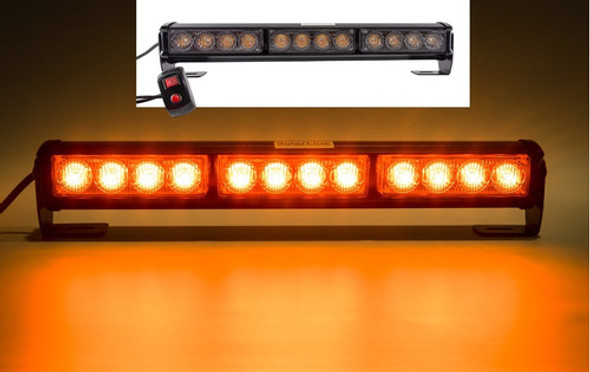 Barral Baliza Ambar 12 Watts 36cm Seguridad Vial Nl812-3 1