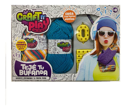 Craft And Play Crea Tus Ptropios Diseños Teje Tu Bufanda 0