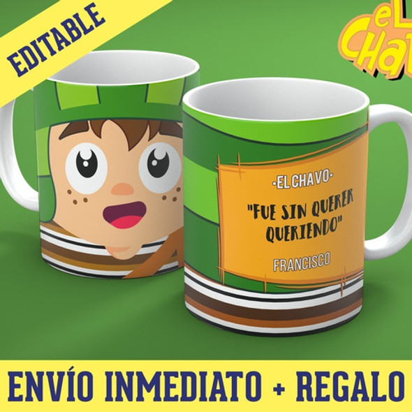 19 Diseños Editables Tazas El Chavo Del 8 Sublimación 1