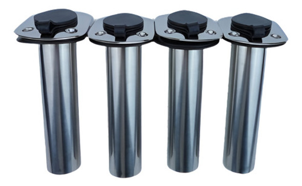 Titular 4 Pcs Barco Chandelier 15° De Pesca Portacañas Negro 0