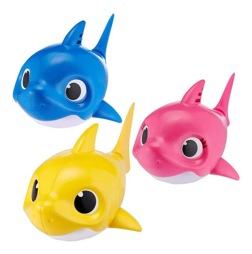 Baby Shark Fucsia Nada En El Agua Baño Piscina Con Musica 0