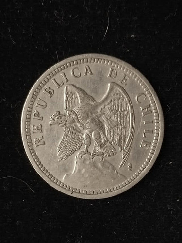 Antigua Moneda Chilena De 1 Peso Año 1933 1