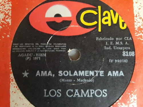 Vinilo Simple Los Campos, Mi Reino Bajo El Sol,ama Solamente 1