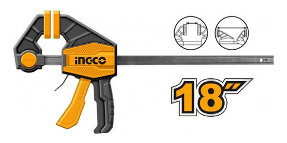 Prensa Rapida Auto Ajustable 18  60kg Ingco Hqbc01603 *ub* 0