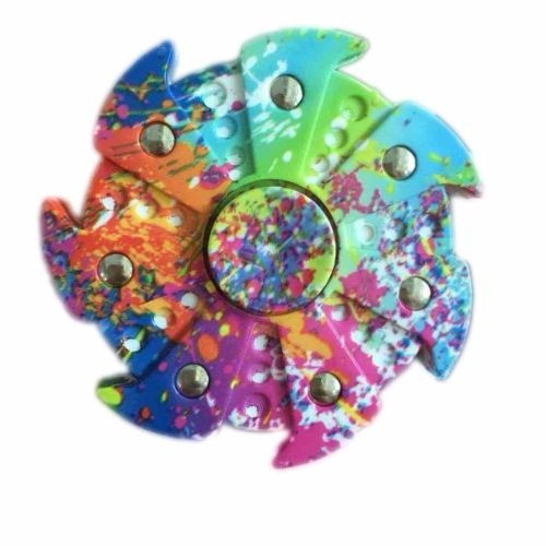 Letra Redonda Spinner Fidget Atención Tdah Autismo Edc Escri 0