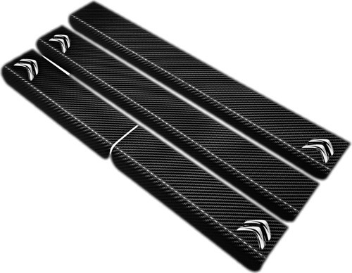 Cubre Zocalos Carbono Citroen C3 Aircross Logo Resinado 0