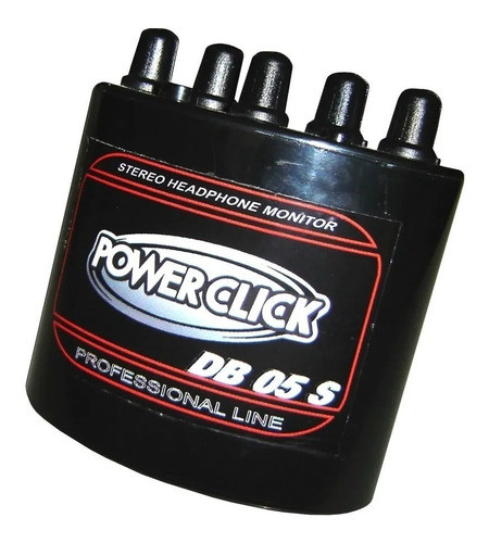 Power Click Amplificador De Fone Db 05 Stereo Db05 + Fonte 1