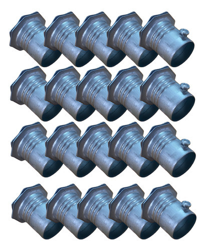 Conector De Chapa Hierro 1 Pulgada X20u Electricidad Mb 0