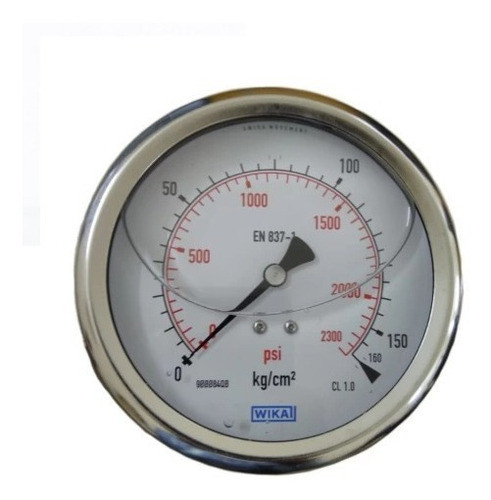 Manometro Ac. Inox. Wika 213.53.063 6bar/87psi 1/4npt Pc 0