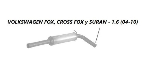 Caño De Escape Silenciador Intermedio Fox, Cross Fox Y Suran 0