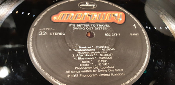Swing Out Sister It's Better To Travel Lp Vinilo Brasil 1987 1