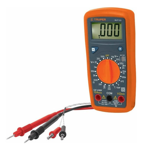 Tester Digital Truper Mut-33 Prof. Bateria Inlcuida Mf Shop 0