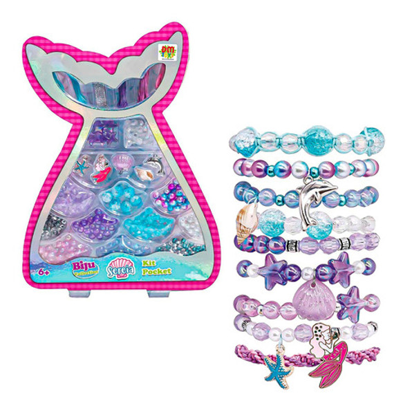 Kit Sereia Pocket Miçangas Monta Pulseiras Biju Collection 0