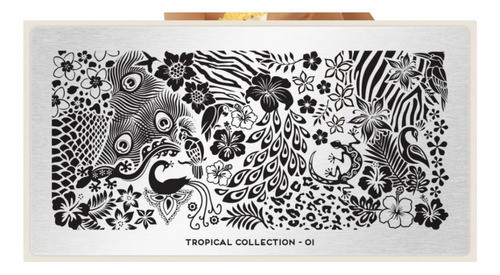 Moyou London Placa Para Carimbo De Unhas - Tropical 01 0