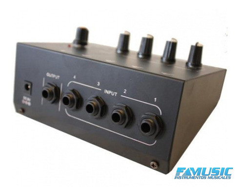 Mixer Mini N-audio Mix400 Mono 4 Canales + Master 1