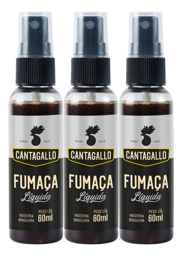 3un. Fumaça Líquida Cantagallo 60ml 0