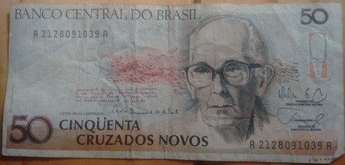 Billete Cinqüenta Cruzados Novos - Serie A - Brasil 0