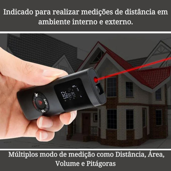 Trena Digital Laser Medidor Precisão 40 Metros Profissional 1