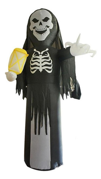 Decoração Esqueleto Caveira Inflável 240cm Halloween Ydh 0