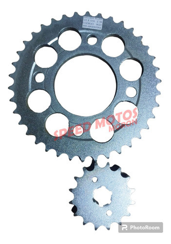 Kit Corona Y Piñon P/ Gilera Vc200 1