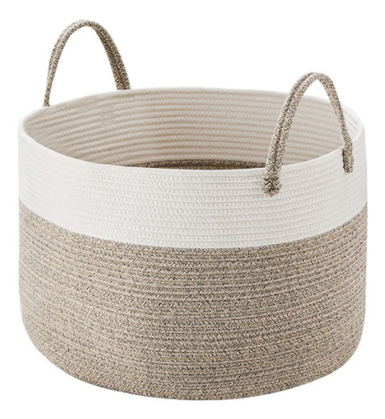 Youdenova Cesta De Ropa Tejida De Cuerda De Algodon, 70 L, C 0