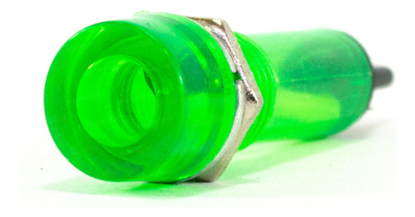 Indicador Ojo De Buey Redondo 10mm 12v Verde 0