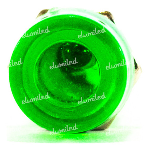 Indicador Ojo De Buey Redondo 10mm 12v Verde 1