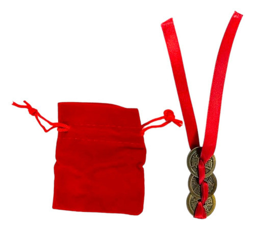3 Moedas Chinesas Do Feng Shui 2,50 Cm Em Metal Prosperidade 0